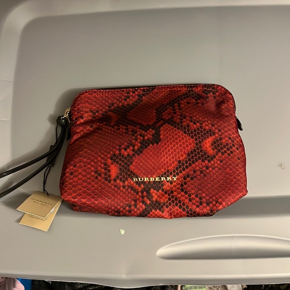 Burberry Large burgundy red Pouch - Picture 1 of 5